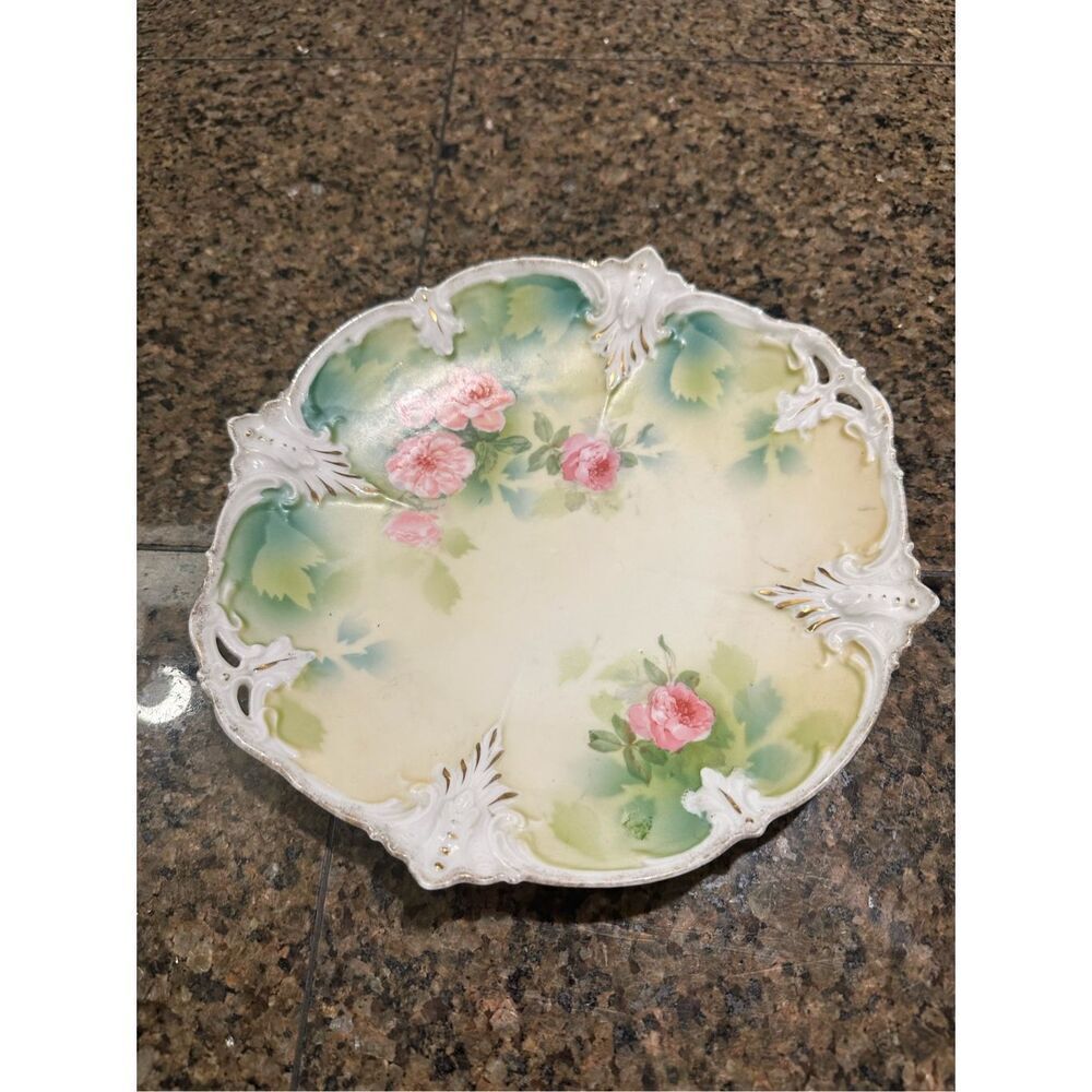 RS Prussia vintage cake plate